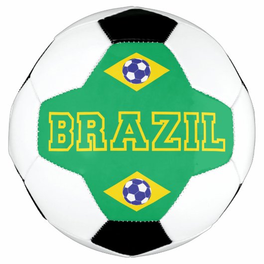 Braziliaanse vlag voetbal (Voorkant)