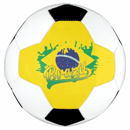 Braziliaanse vlag voetbal (Voorkant)