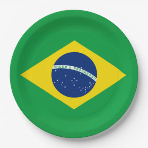 Braziliaanse vlag WK 2026 Voetbal Brasil Voetbal Papieren Bordje