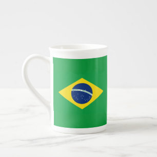Braziliaanse vlag WK 2026 Voetbal Brasil Voetbal Porselein Kop
