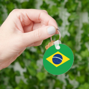 Braziliaanse vlag WK 2026 Voetbal Brasil Voetbal Sleutelhanger