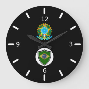 Braziliaanse vlaggen grote klok