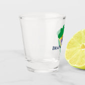 Braziliaanse vlaggenkaart shot glas (Links)