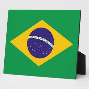 Braziliaanse vlaggenPlaque Fotoplaat