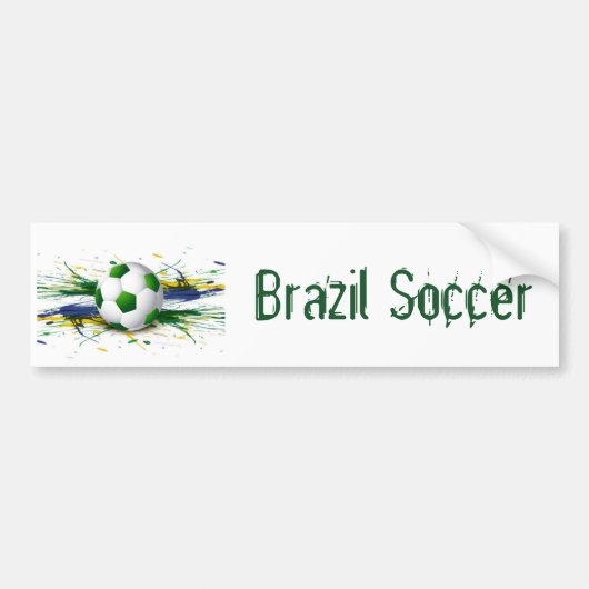 Braziliaanse Voetbal Bumpersticker (Voorkant)