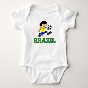 Braziliaanse Voetbal-Cartoon Romper
