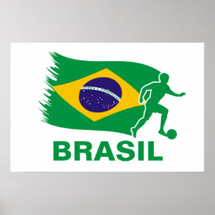 Braziliaanse Voetbal Poster