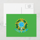 Braziliaanse wapenschild briefkaart (Voorkant / Achterkant)
