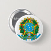 Braziliaanse wapenschild Button (Voorkant /achterkant)