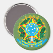 Braziliaanse wapenstilstand Magnet Magneet (Voorkant / Achterkant)