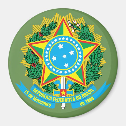 Braziliaanse wapenstilstand Magnet Magneet (Voorkant)