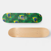 Braziliaanse Waving Flag Skateboard (Horizontaal)