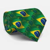 Braziliaanse Waving Flag Stropdas (Opgerold)