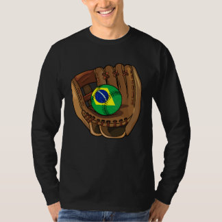 Brazilian Baseball Sport Brazil Baseball Team T-shirt