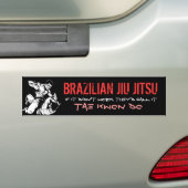 BRAZILIAN JIU JITSU BUMPERSTICKER (Op auto)