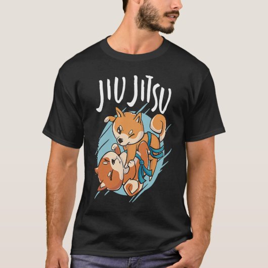 Brazilian Jiu Jitsu corgis T-shirt (Voorkant)
