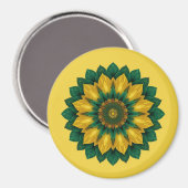 Brazilian Leaf Mandala - Refrigerator Magnet (Recto/Verso)