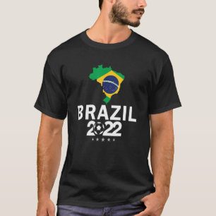 Brazilië 2022 Voetbal Braziliaanse vlag Football T-shirt