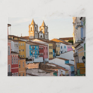 Brazilië, Bahia, Salvador, de oudste stad Briefkaart