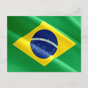 Brazilië - Brasiliaanse vlag - Briefkaart