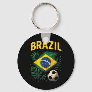 Brazilië Braziliaanse Vlag Brasil Voetbal Sleutelhanger