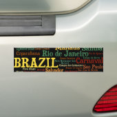 BRAZILIË Bumpersticker (Op auto)