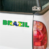 Brazilië Bumpersticker (Op Truck)