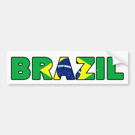Brazilië Bumpersticker (Voorkant)