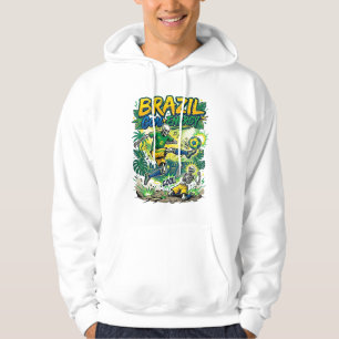 Brazilië Doel Energie Skelet Aanvaller Naties Crea Hoodie