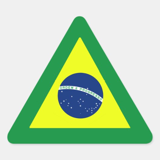 BRAZILIË DRIEHOEK STICKER (Voorkant)