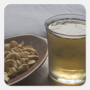 Brazilië. Een glas verfrissende Guarana-energie Vierkante Sticker