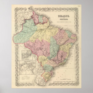 Brazilië en Guayana Poster