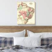 Brazilië en GuayanaPanoramaBrazilië Canvas Afdruk (Insitu (Slaapkamer))