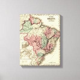 Brazilië en GuayanaPanoramaBrazilië Canvas Afdruk