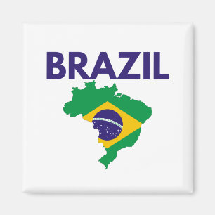 BRAZILIE FLAG MAGNEET