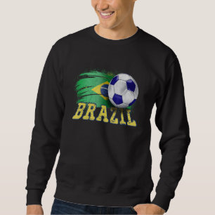 Brazilië Flag Soccer Braziliaanse Fans Support Foo Trui