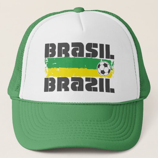 Brazilië Futbol Trucker Pet (Voorkant)