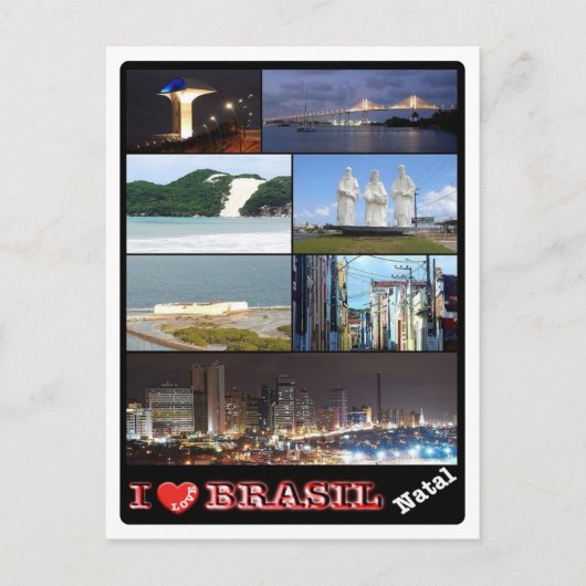 Brazilië - I Love - Natal - Briefkaart (Voorkant)