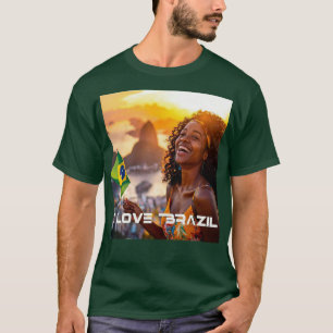 BRAZILIË - IK HOU VAN BRAZILIË T-SHIRT