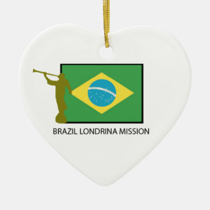 BRAZILIË LONDRINA MISSILDS KERAMISCH ORNAMENT