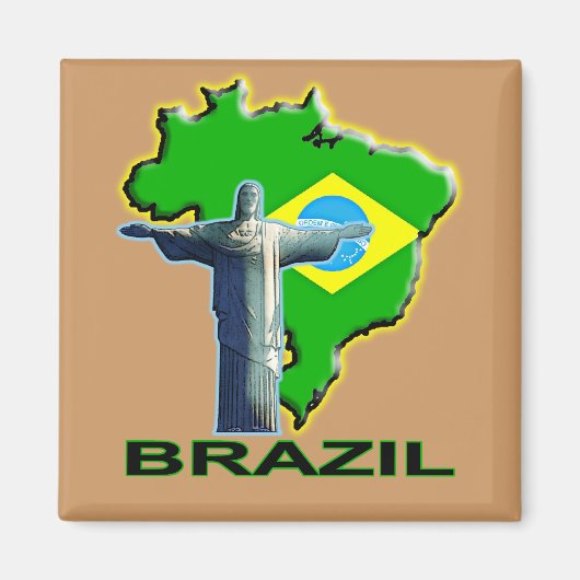 Brazilië Magneet (Voorkant)