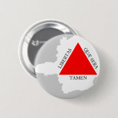 BRAZILIË MINAS GERAIS flag map Ronde Button 5,7 Cm (Voorkant /achterkant)
