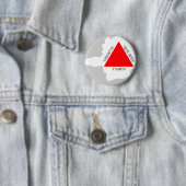 BRAZILIË MINAS GERAIS flag map Ronde Button 5,7 Cm (In situ)