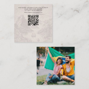 Brazilië Paspoort bruiloft QR Informatiekaartje