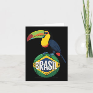 Brazilië Pride Flag Brasil Toucan Voetbal Footba Kaart