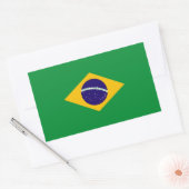 BRAZILIË RECHTHOEKIGE STICKER (Envelop)