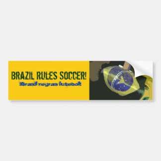 Brazilië regelt Voetbal! Bumpersticker
