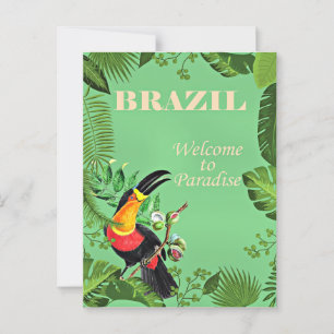 Brazilië Reisposter, Toucan, Briefkaart