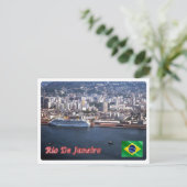 Brazilië - Rio de Janeiro - Harbour - Briefkaart (Staand voorkant)