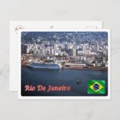Brazilië - Rio de Janeiro - Harbour - Briefkaart (Voorkant / Achterkant)